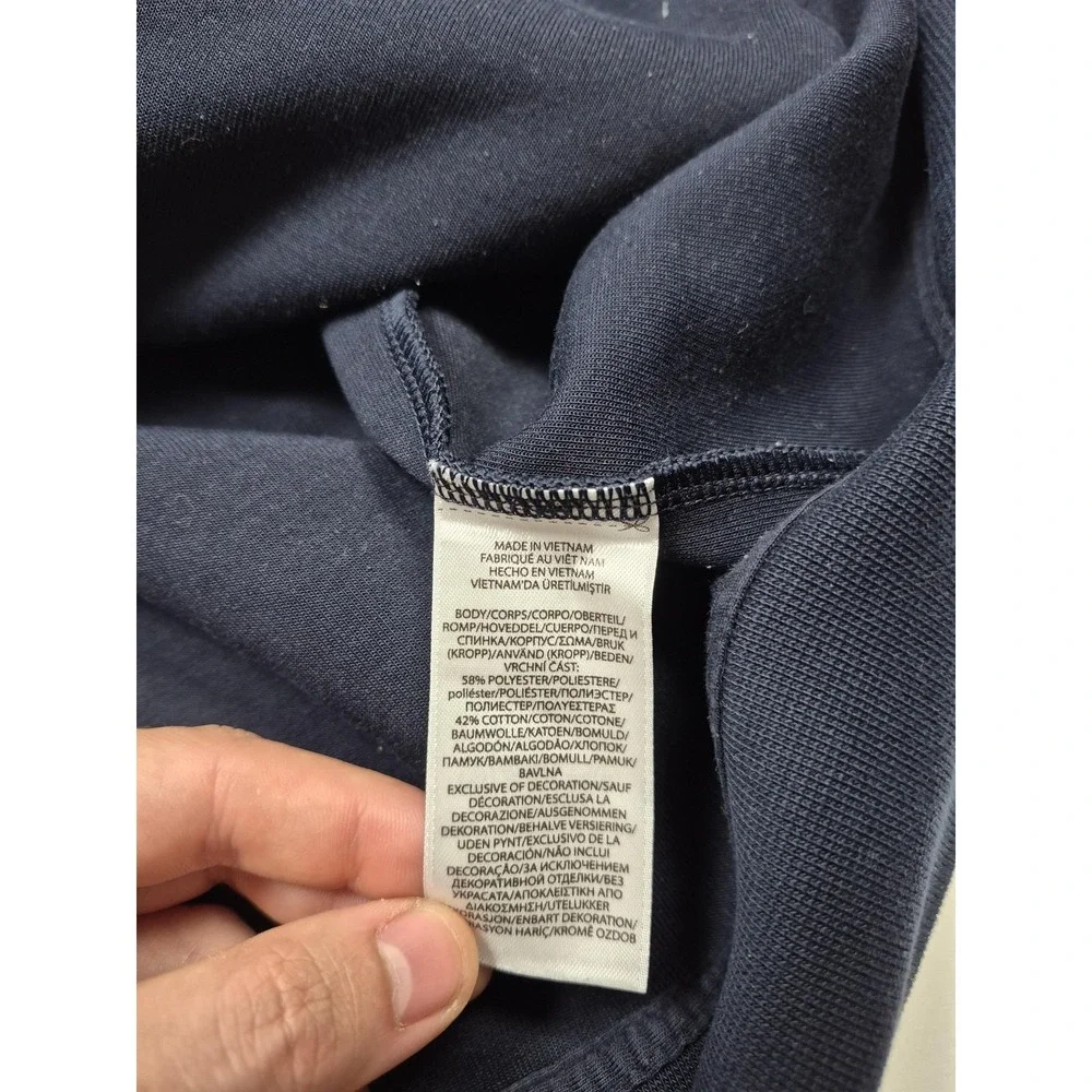 Polo Ralph Lauren Hoodie Mens Big 2XLT Blue Jersey Full Zip Pony Logo Sweatshirt